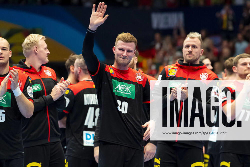 Handball, Men EM 2020, Main Round, Group 1, Austria Germany Philipp Weber Germany SC DHfK Leipzig Vienna Stadthalle Vienna Austria