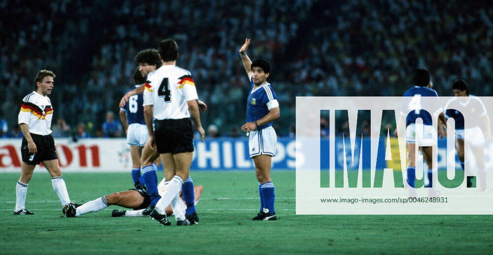 Germany Argentina Italy, Rome, 08 07 1990, Football, FIFA World Cup 1990 in Italy, Final, DFB Germany Argentina 1 0 Diego Maradona Argentina