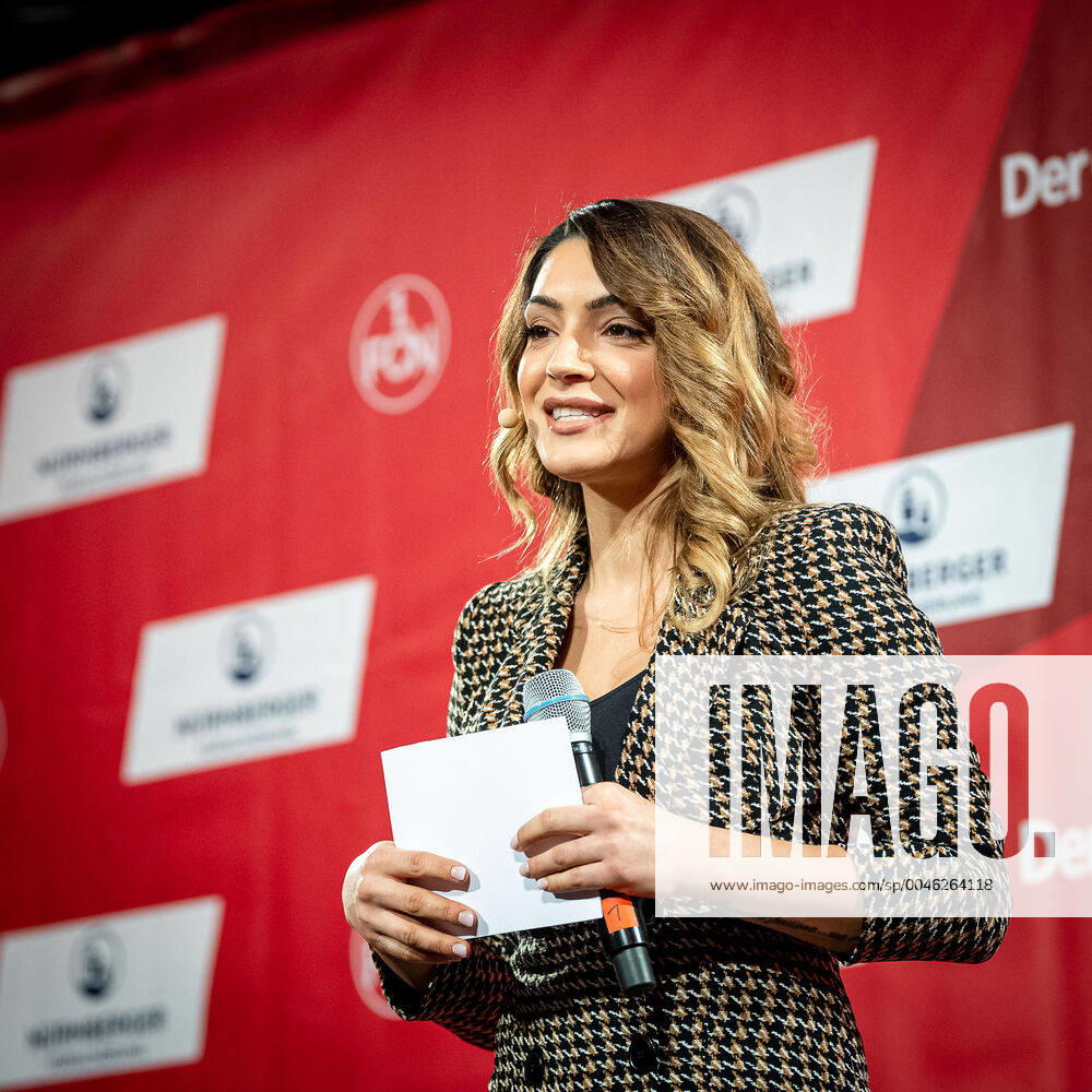 Football Season 2019 2020 New Year Reception Reception 1 FC Nürnberg FCN at the Nürnberger Versicherung ThHa Valentina Maceri Host of the evening