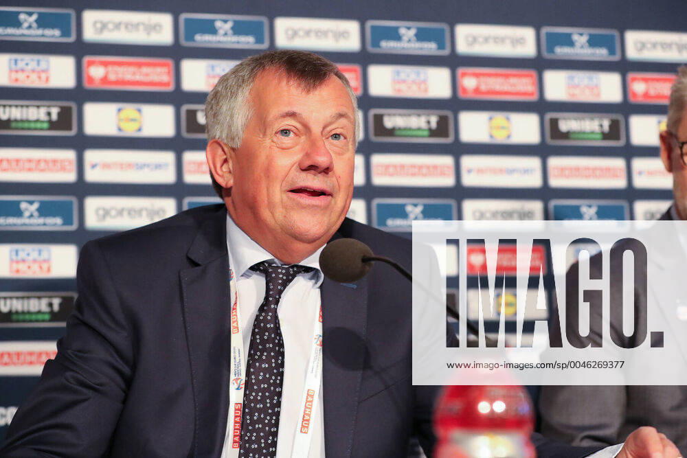 Michael Wiederer (President EHF) HANDBALL : conference presse - ehf euro 2020 - finale - 25 01 2020 BertrandDelhomme Panoramic