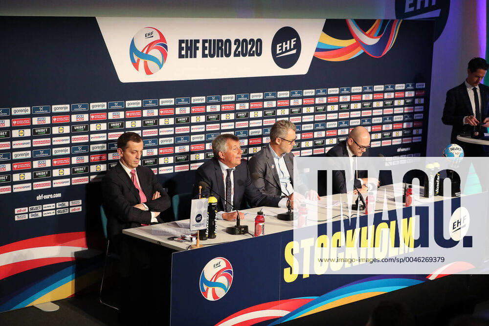 Michael Wiederer (President EHF) HANDBALL : conference presse - ehf euro 2020 - finale - 25 01 2020 BertrandDelhomme Panoramic