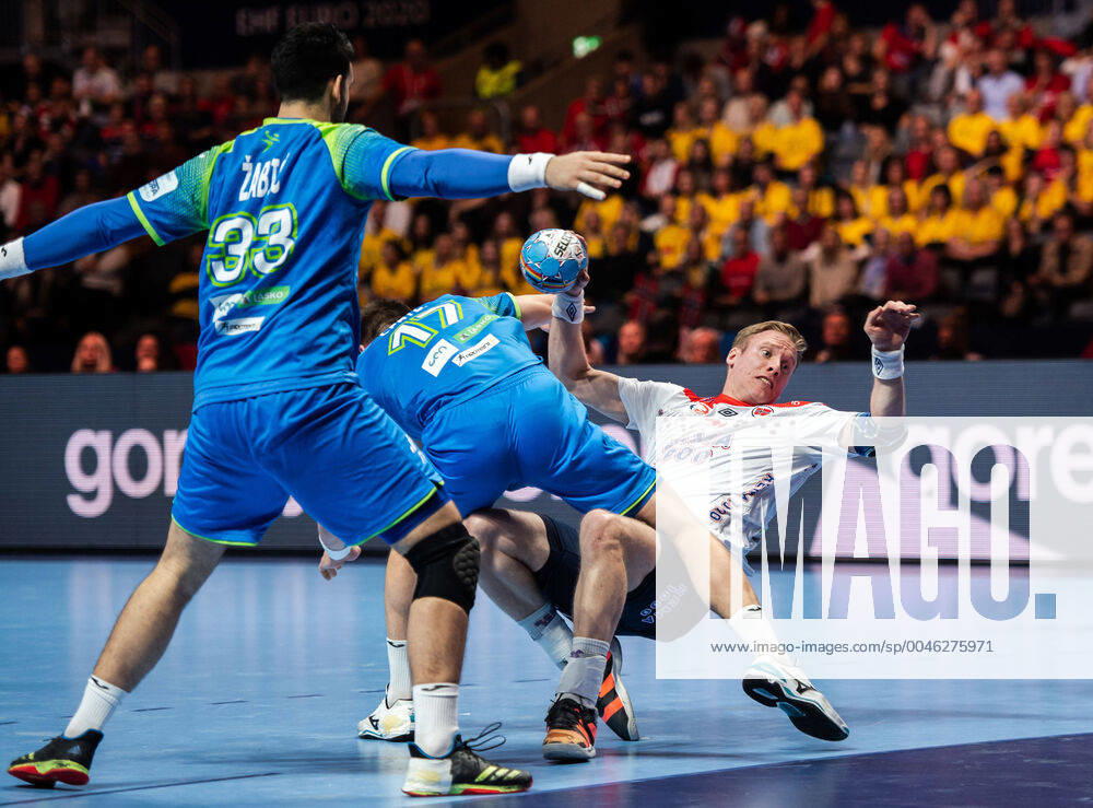 Magnus Gullerud of Norway during the EHF European Handball Championship bronze match between Norway and Slovenia on January 25, 2020 in Stockholm Photo Johanna Lundberg BILDBYRAN kod JL 136107 bbeng ehf euro 2020 em 2020 european mens handball championship 2020 handball handball handballs in 2020 handball handball em 2020 norway norway slovenia bronze match bronze match,