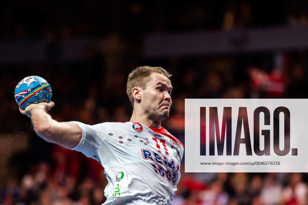 Petter overby of Norway during the EHF European Handball Championship bronze match between Norway and Slovenia on January 25, 2020 in Stockholm Photo Johanna Lundberg BILDBYRAN code JL 136107 bbeng ehf euro 2020 em 2020 european mens handball championship 2020 handball handball handballs in 2020 handball handball em 2020 norway norway slovenia bronze match bronze match,