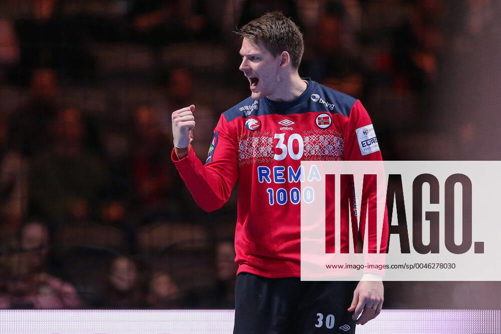Slovenia v Norway - Third Place Match - Men s EHF EURO 2020 Goalkeeper Torbjoern Sittrup Bergerud of Norway reacts during the Men s EHF EURO 2020 third place match between Slovenia and Norway at Tele2 Arena in Stockholm, Sweden on January 25, 2020. Photo by Luka Stanzl PIXSELL LukaxStanzl PIXSELL
