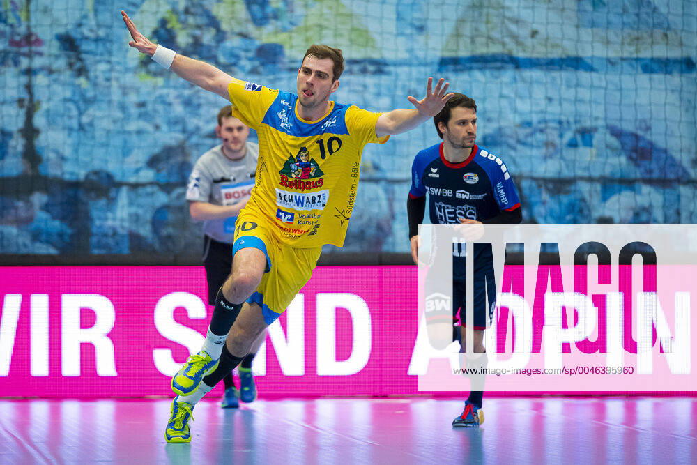 Bietigheim, Germany 01 February 2020 2 BL 19 20 SG BBM Bietigheim vs HSG Konstanz Tom Wolf Konstanz Joy Emotion Bietigheim Bissingen Egetrans Arena Baden Württemberg Germany