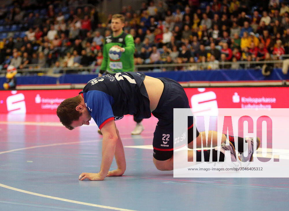 BAU 01 02 2020 Bietigheim Handball SG BBM Bietigheim vs HSG Konstanz, Jonas Link BBM on the ground