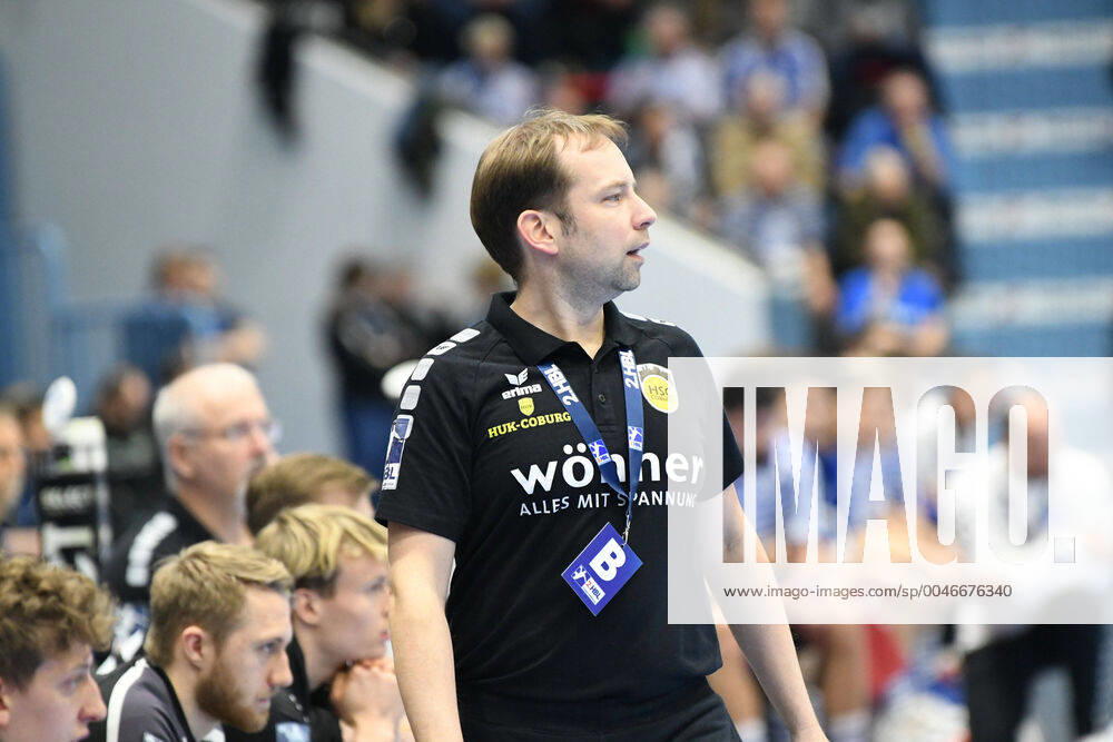 Jan Gorr Coach HSC 2000 Coburg VfL Gummersbach HSC 2000 Coburg, men, 2 League, Liqui Moly Handball Bundesliga, 21 Matchday, 18 02 2020, VfL Gummersbach HSC 2000 Coburg, Handball, Liqui Moly 2 Handball Bundesliga, men, season 2019 20 Gummersbach
