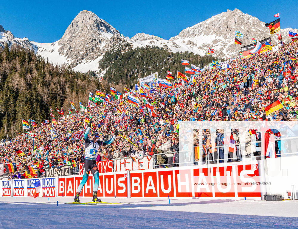 Suedtirol Arena, Antholz, ITA, IBU World Championships Biathlon, Men, 4 x 7,5 km Relay of IBU Biathlon World Championships 2020 at the Suedtirol Arena in Antholz, Italy on 2020 02 22 Antholz EP_ade
