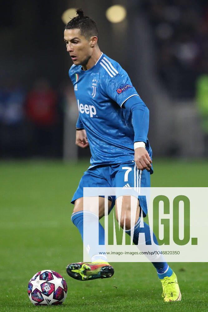 Juventus s Portuguese striker Cristiano Ronaldo during the UEFA Champions League match at the Groupama Stadium, Lyon. Picture date: 26th February 2020. Picture credit should read: Jonathan Moscrop Sportimage . SPI-0491-0028