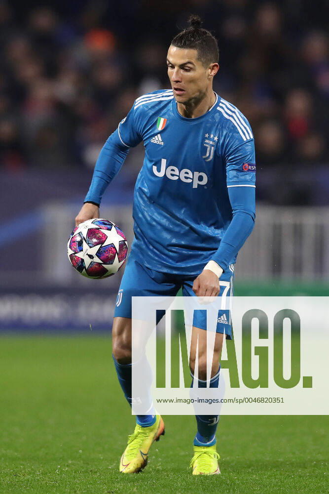 Juventus s Portuguese striker Cristiano Ronaldo during the UEFA Champions League match at the Groupama Stadium, Lyon. Picture date: 26th February 2020. Picture credit should read: Jonathan Moscrop Sportimage . SPI-0491-0029