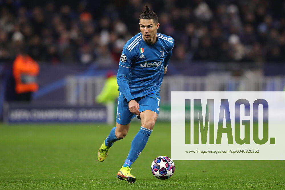Juventus s Portuguese striker Cristiano Ronaldo during the UEFA Champions League match at the Groupama Stadium, Lyon. Picture date: 26th February 2020. Picture credit should read: Jonathan Moscrop Sportimage . SPI-0491-0030