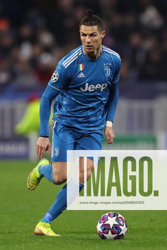 Juventus s Portuguese striker Cristiano Ronaldo during the UEFA Champions League match at the Groupama Stadium, Lyon. Picture date: 26th February 2020. Picture credit should read: Jonathan Moscrop Sportimage . SPI-0491-0031