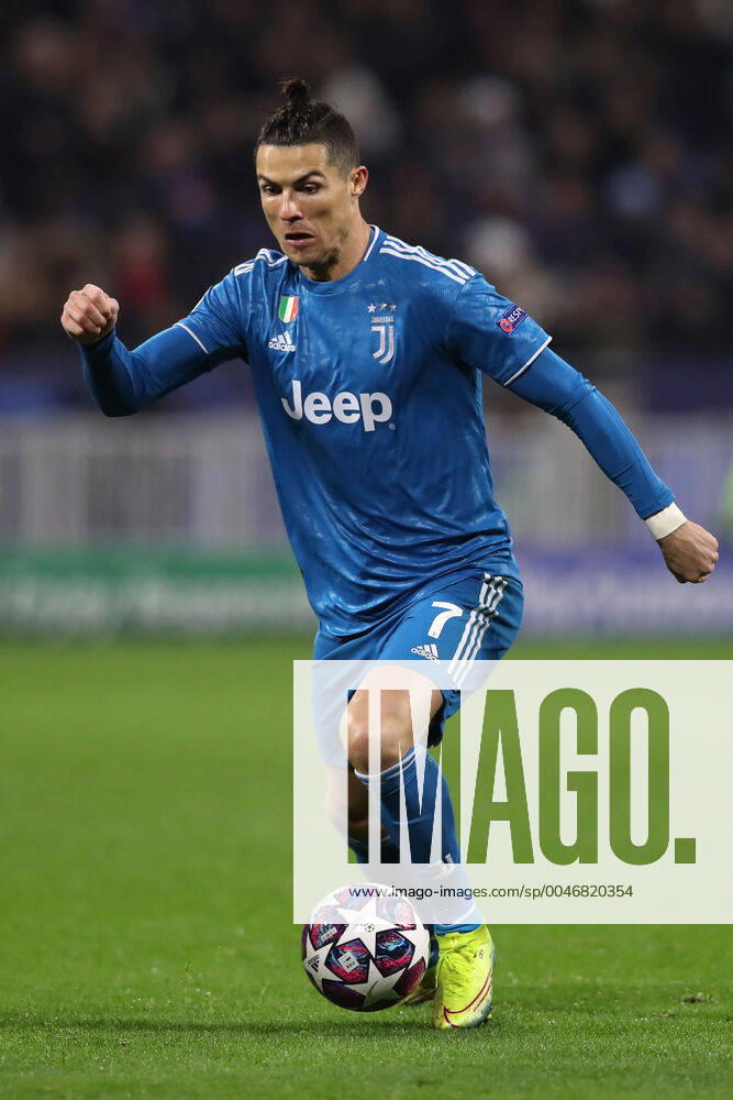 Juventus s Portuguese striker Cristiano Ronaldo during the UEFA Champions League match at the Groupama Stadium, Lyon. Picture date: 26th February 2020. Picture credit should read: Jonathan Moscrop Sportimage . SPI-0491-0032