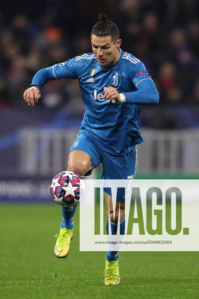 Juventus s Portuguese striker Cristiano Ronaldo during the UEFA Champions League match at the Groupama Stadium, Lyon. Picture date: 26th February 2020. Picture credit should read: Jonathan Moscrop Sportimage . SPI-0491-0042