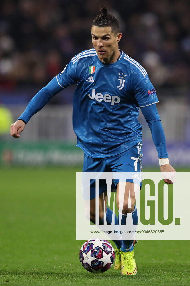 Juventus s Portuguese striker Cristiano Ronaldo during the UEFA Champions League match at the Groupama Stadium, Lyon. Picture date: 26th February 2020. Picture credit should read: Jonathan Moscrop Sportimage . SPI-0491-0043