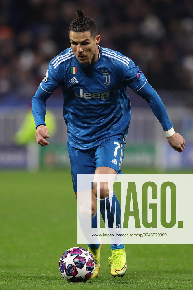 Juventus s Portuguese striker Cristiano Ronaldo during the UEFA Champions League match at the Groupama Stadium, Lyon. Picture date: 26th February 2020. Picture credit should read: Jonathan Moscrop Sportimage . SPI-0491-0047