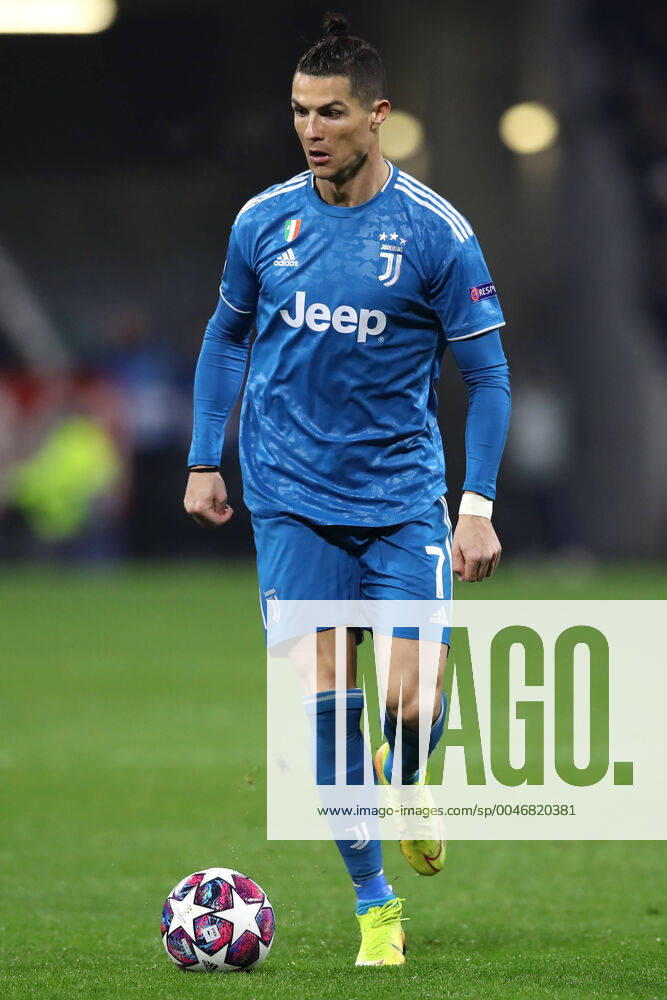 Juventus s Portuguese striker Cristiano Ronaldo during the UEFA Champions League match at the Groupama Stadium, Lyon. Picture date: 26th February 2020. Picture credit should read: Jonathan Moscrop Sportimage . SPI-0491-0049