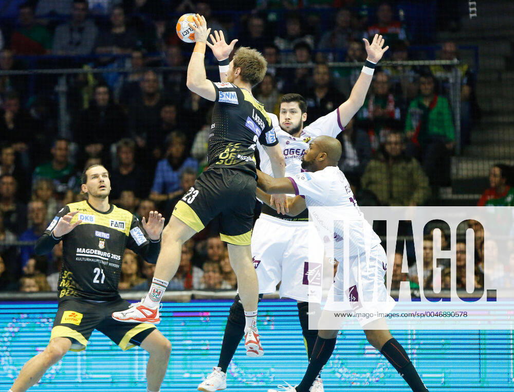 Handball EHF Cup, SC Magdeburg HBC Nantes, f l Albin Lagergren Magdeburg, 23 GETEC Arena