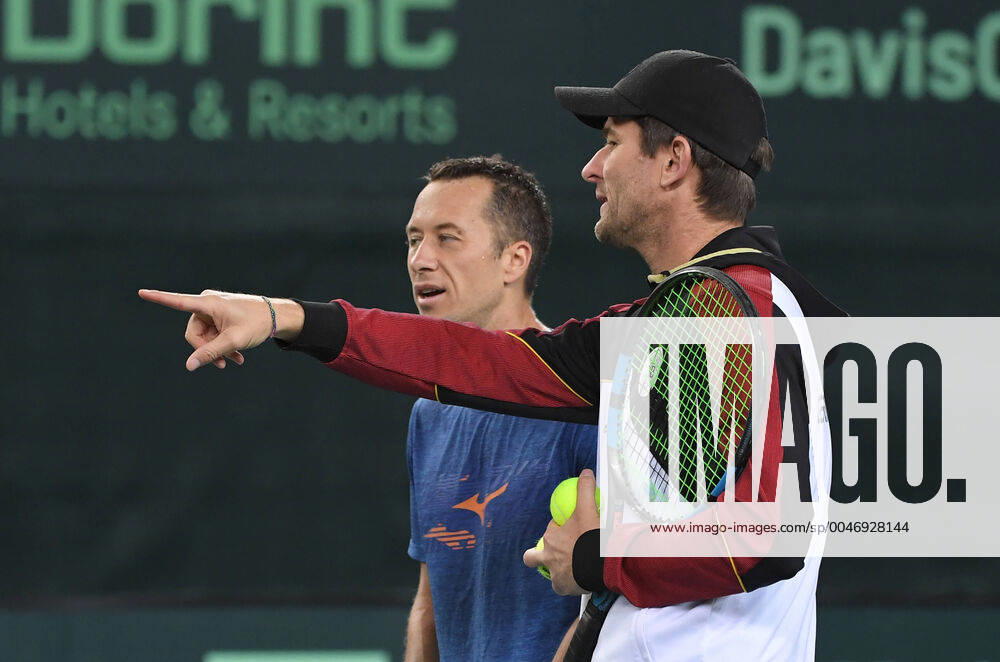 Davis Cup Qualifiers 2020 Germany Belarus German Team Team Captain Michael Kohlmann and Philipp Kohlschreiber , Germany