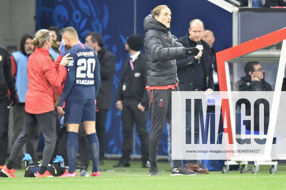 Thomas Tuchel (entraineur psg) FOOTBALL : Olympique Lyonnais vs Paris Saint Germain - Coupe de France - 1 2 finale - 04 03 2020 FredericChambert Panoramic
