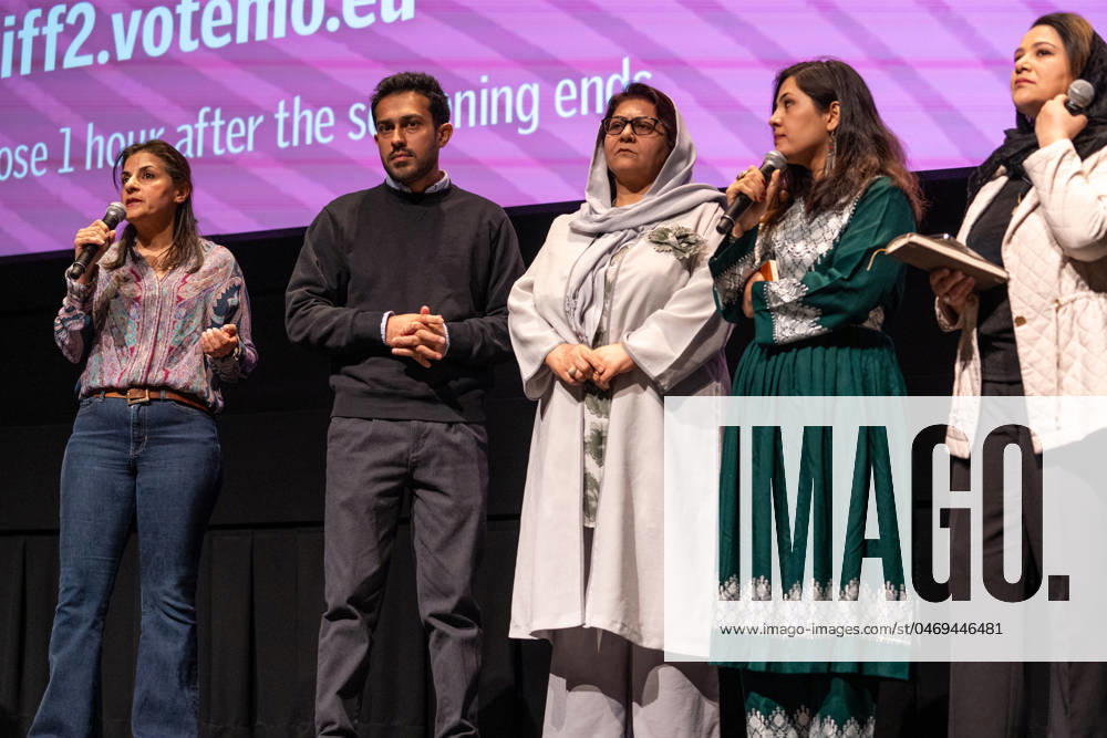An Unfinished Journey Premiere , Hot Docs Film Festival in Toronto, Canada - 26 Apr 2024 Aeyliya Husain, Aseel Ahmad Sultani, Homaira Ayub, Nilofar Moradii and Nargis Nehan on stage during Q and A for An Unfinished Journey premiere at Hot Docs Film Festival. Forced to flee their country after the Taliban take-over in 2021 four Afghan women leaders struggle to keep the world s attention on the unfolding crisis in Afghanistan while coming to terms with what it means to have their power usurped and two decades of progress dismantled. Toronto Canada