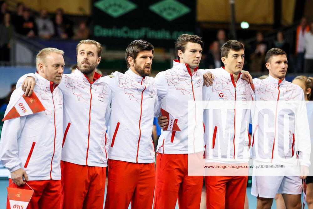 TENNIS - Davis Cup, AUT vs URU PREMSTAETTEN,AUSTRIA,06.MAR.20 - TENNIS - ITF Davis Cup, Austria vs Uruguay. Image shows the athletes of Austria. GEPAxpictures Klansek