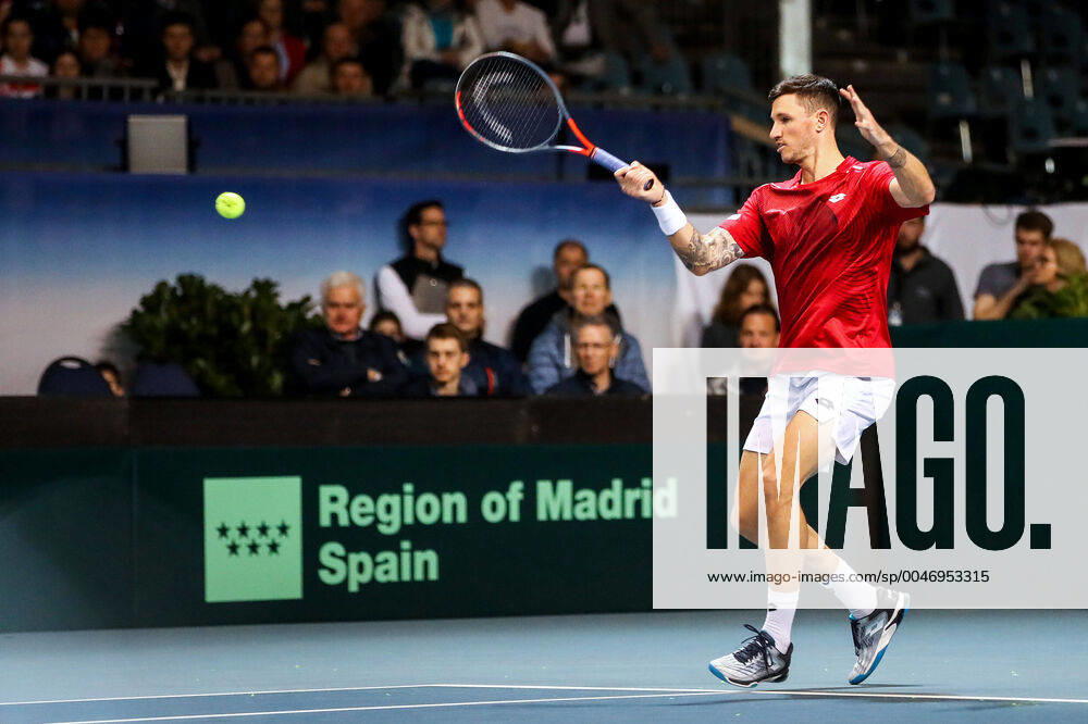 TENNIS - Davis Cup, AUT vs URU PREMSTAETTEN,AUSTRIA,06.MAR.20 - TENNIS - ITF Davis Cup, Austria vs Uruguay. Image shows Dennis Novak (AUT). GEPAxpictures Klansek