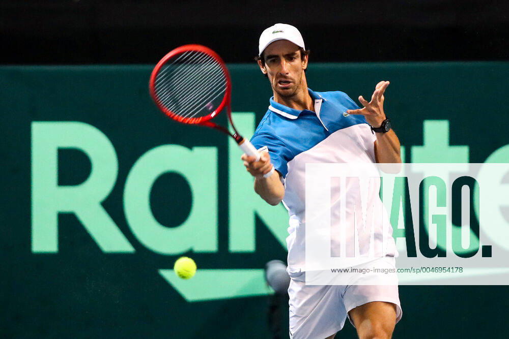 TENNIS - Davis Cup, AUT vs URU PREMSTAETTEN,AUSTRIA,06.MAR.20 - TENNIS - ITF Davis Cup, Austria vs Uruguay. Image shows Pablo Cuevas (URU). GEPAxpictures Klansek