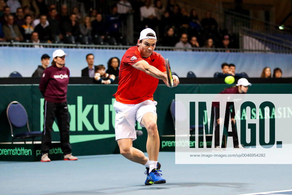 TENNIS - Davis Cup, AUT vs URU PREMSTAETTEN,AUSTRIA,06.MAR.20 - TENNIS - ITF Davis Cup, Austria vs Uruguay. Image shows Jurij Rodionov (AUT). GEPAxpictures Klansek
