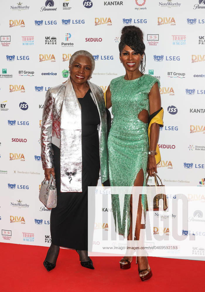 Miquel Brown and Sinitta seen attending the DIVA Awards 2024 at the De Vere Grand Connaught Rooms in London. London United Kingdom - ZUMAs197 20240426_aaa_s197_550