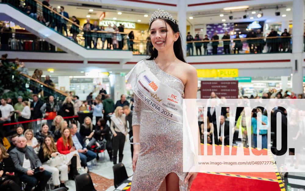 20240113 Wahl Miss und Mister Vienna WIEN, OESTERREICH - 13. JAENNER: Miss Vienna 2024 Lucia Sisic anlaesslich der Miss und Mister Vienna Wahl unter dem Motto sowiedubist in der Wiener Lugner City am 13. Jaenner 2024 in Wien, Oesterreich. 240113_SEPA_17_119