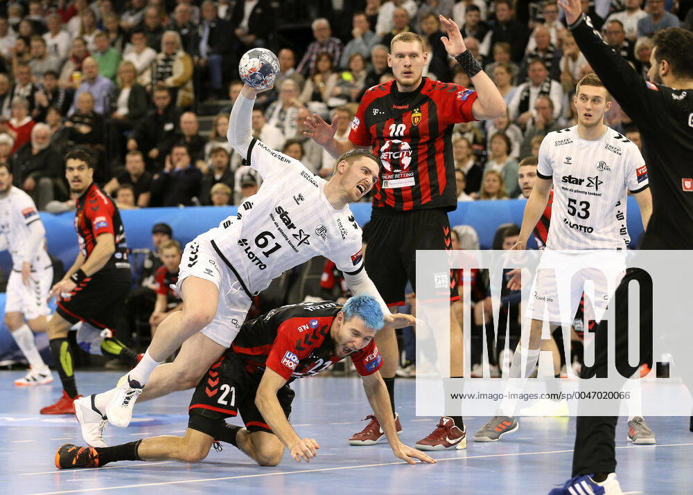 Photo Goal throw by Hendrik Pekeler Kiel against Gleb Kalarash Vardar Handball Men on 05 02 2020 Champions League THW Kiel HC Vardar Skopje 34 23