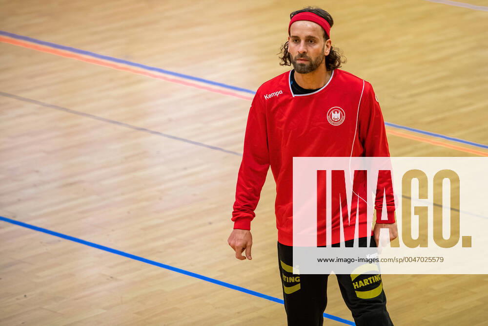 Silvio Heinevetter at the training DHB course in preparation for the international match against the Netherlands in the Ballhaus Arena Aschaffenburg Copyright xVIADATAx xHolgerxJohnx Aschersleben Sachsen Anhalt Germany