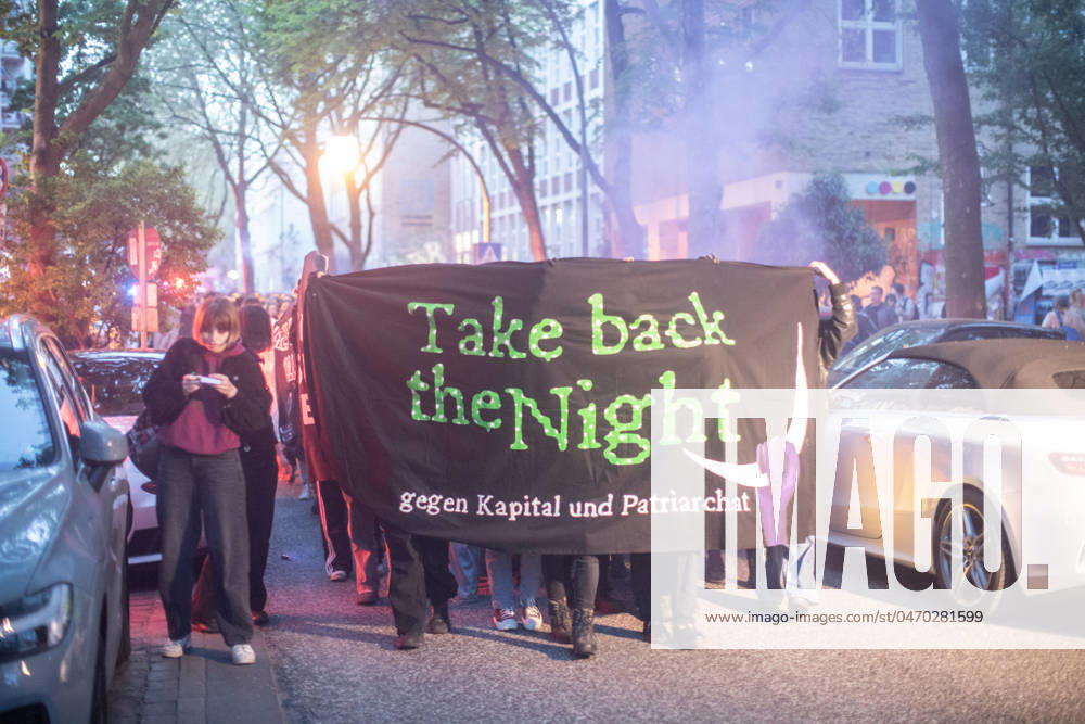 Take Back The Night demo on April 30 in Hamburg Police in large-scale operation