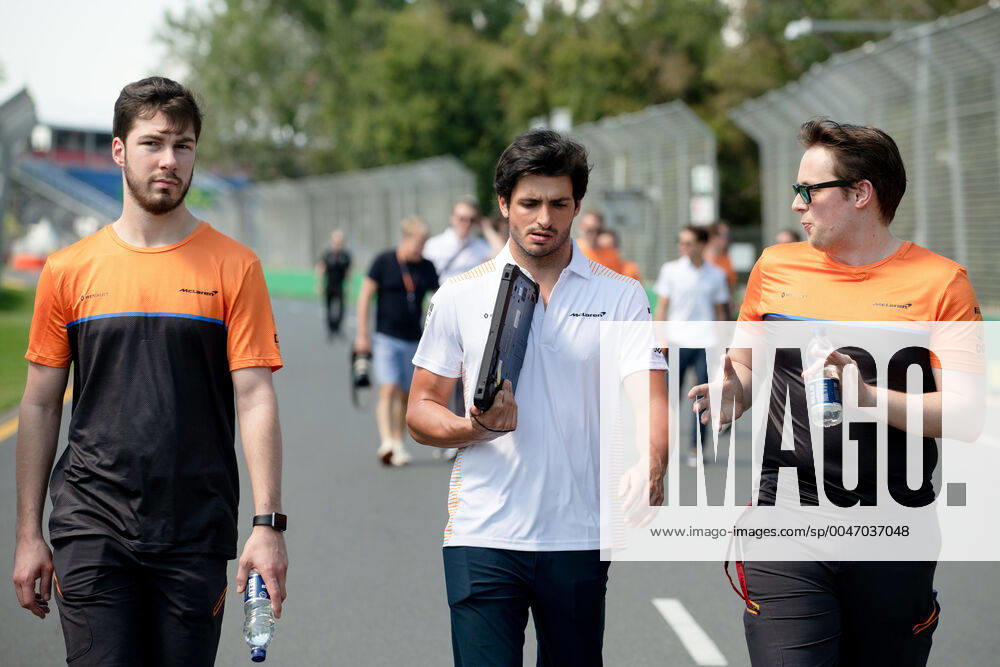 Carlos Sainz Jr McLaren Racing at the trackwalk, Formula 1, Australian Grand Prix, Albert Park Circuit Melbourne, 11 03 2020 Formula 1, Australian Grand Prix, Albert Park Circuit Melbourne, 11 03 2020 Melbourne