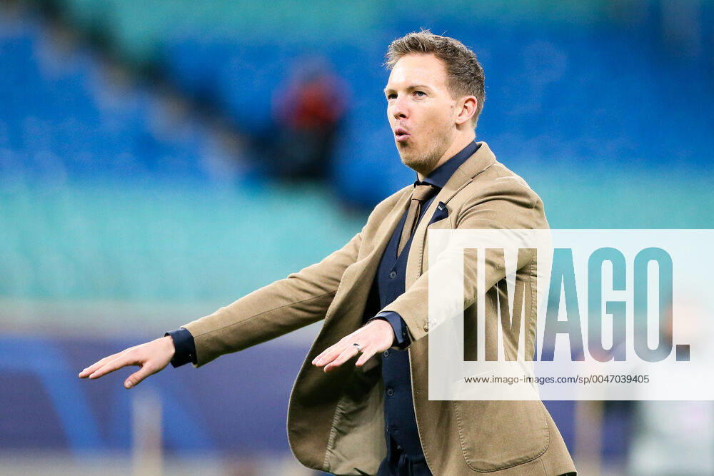 RB Leipzig Tottenham Football Champions League Leipzig, 10 03 2020, Red Bull Arena, Football, UEFA Champions League, Round of 16 return match , RB Leipzig vs. Tottenham Hotspur 3 0 2 0 , Im Bild coach Julian Nagelsmann RB Leipzig , UEFA regulations prohibit any use of photographs as image sequences and or quasi video ,
