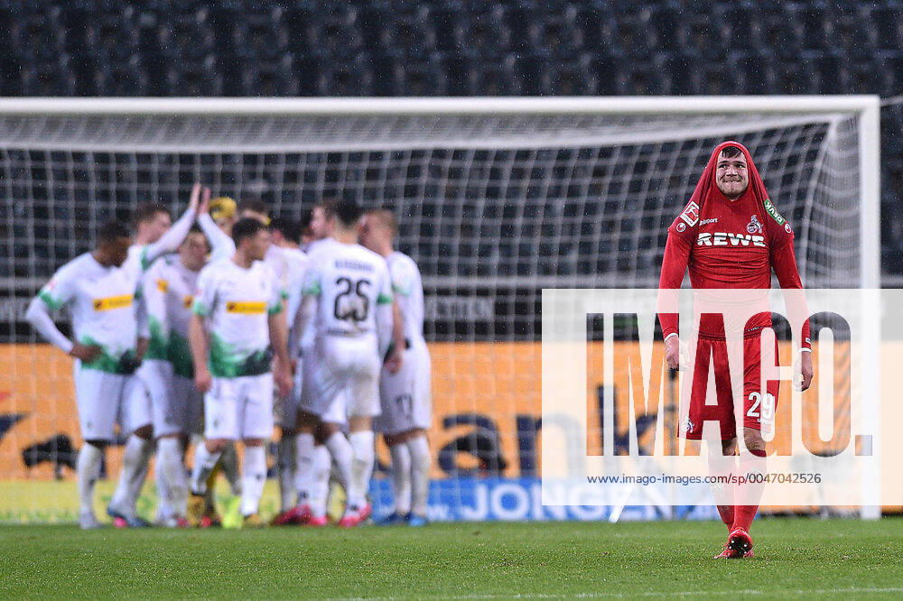 Football 1 Bundesliga 21 matchday Borussia Mönchengladbach 1 FC Köln on 11 03 2020 in Borussia Park in Mönchengladbach Jan Thielmann Köln disappointed, front DFL regulations prohibit any use of photographs as image sequences and or quasi video