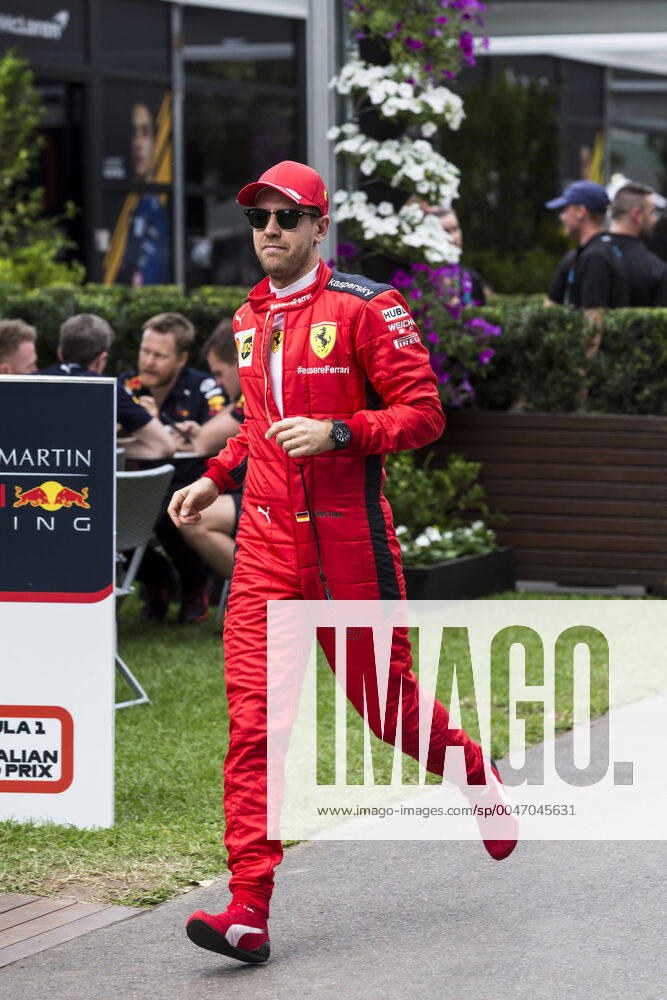 12th March 2020; Melbourne Grand Prix Circuit, Melbourne, Victoria, Australia; Formula One, Australian Grand Prix, Practice Day; Scuderia Ferrari driver Sebastian Vettel ActionPlus12217060 StephenxBlackberry