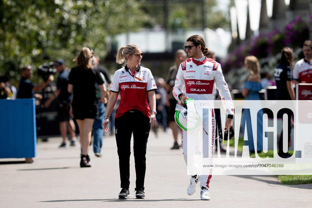 Alfa Romeo Racing Orlen driver Antonio Giovinazzi at The Australian Formula One Grand Prix on March 12, 2020, at The Melbourne Grand Prix Circuit in Albert Park, Australia. (Photo by Speed Media Icon Sportswire) AUTO: MAR 12 F1 - Australian Grand Prix Icon20031202371