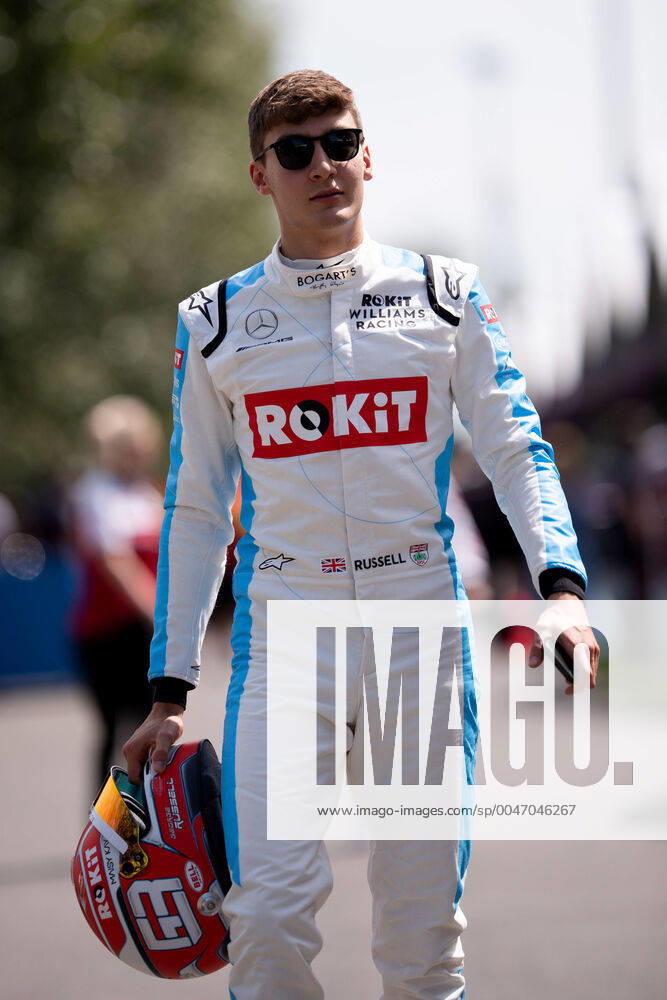 ROKiT Williams Racing driver George Russell at The Australian Formula One Grand Prix on March 12, 2020, at The Melbourne Grand Prix Circuit in Albert Park, Australia. (Photo by Speed Media Icon Sportswire) AUTO: MAR 12 F1 - Australian Grand Prix Icon20031202491