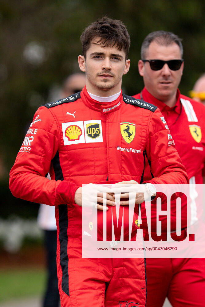Scuderia Ferrari Mission Winnow driver Charles Leclerc at The Australian Formula One Grand Prix on March 12, 2020, at The Melbourne Grand Prix Circuit in Albert Park, Australia. (Photo by Speed Media Icon Sportswire) AUTO: MAR 12 F1 - Australian Grand Prix Icon20031204131