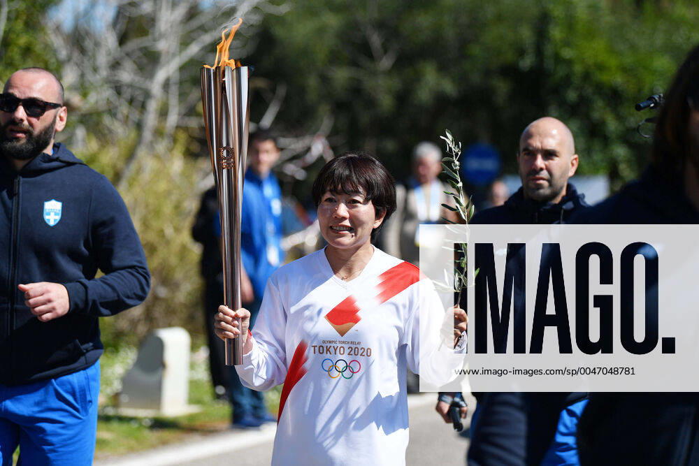 KW11 Mizuki Noguchi, March 12, 2020 : Olympic flame lighting ceremony for the 2020 Tokyo Olympic Games, Olympische Spiele, Olympia, OS in Ancient Olympia, Greece. (124235109)