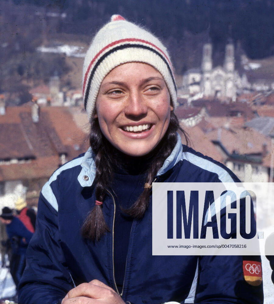 Alpine skiing Rosi Mittermaier Germany portrait 01 03 1968 appreciated HM