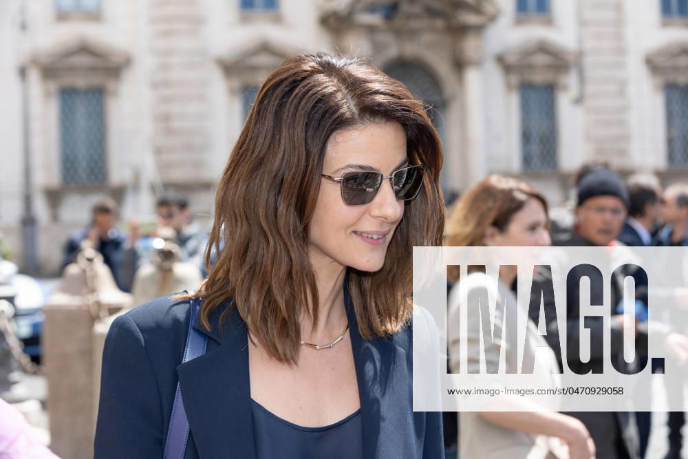 Italy: Nominees for David di Donatello Awards at Quirinale Actress Barbara Ronchi leaves Quirinale Palace after presentation ceremony of David di Donatello Awards in Rome Rome Italy