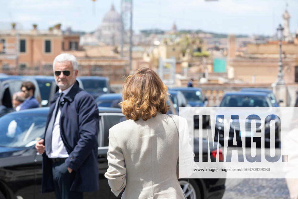 Italy: Nominees for David di Donatello Awards at Quirinale Actress Isabella Ragonese leaves Quirinale Palace after presentation ceremony of David di Donatello Awards in Rome Rome Italy