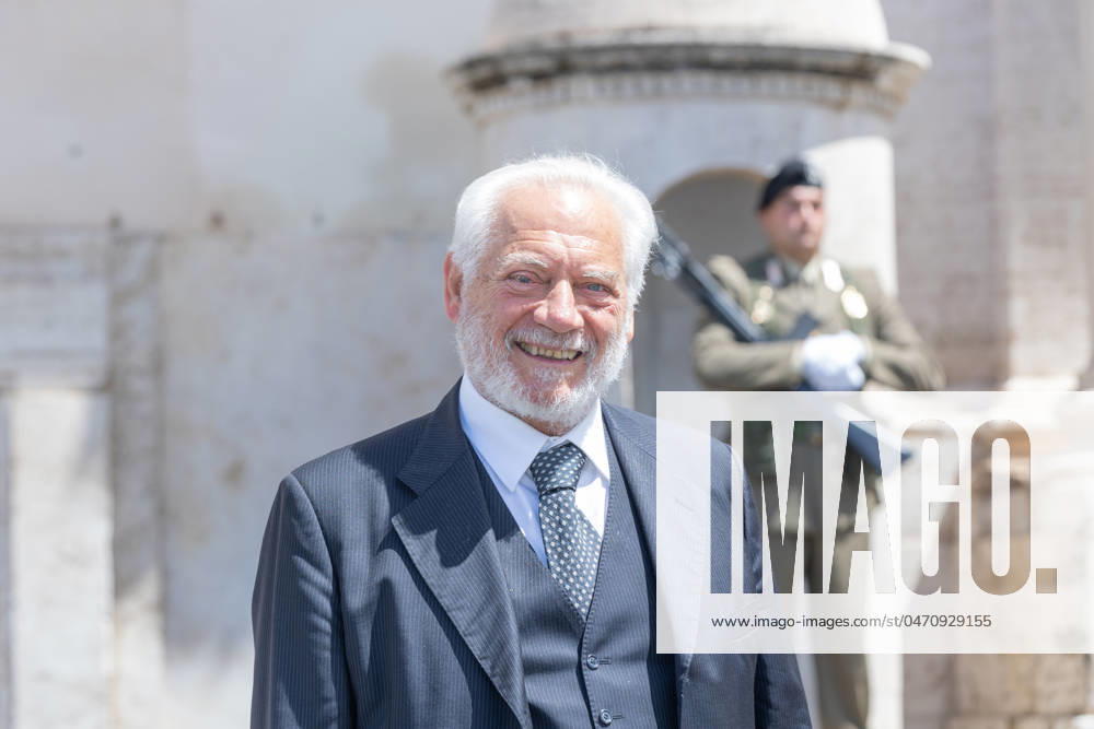 Italy: Nominees for David di Donatello Awards at Quirinale Actor Giorgio Colangeli leaves Quirinale Palace after presentation ceremony of David di Donatello Awards in Rome Rome Italy