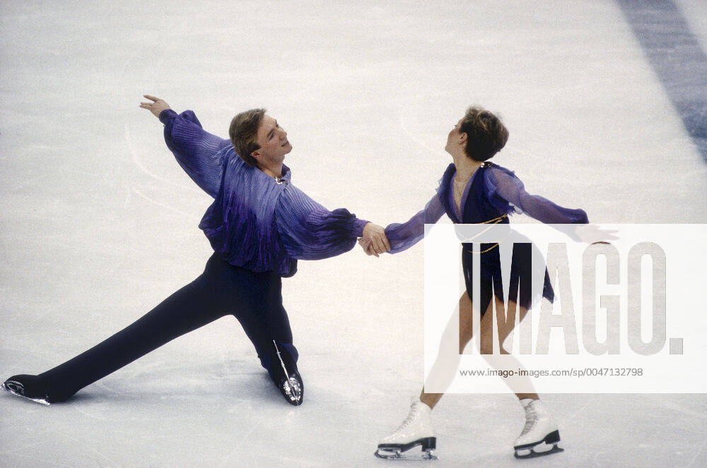 Figure Staing Torvill and Dean Jayne Torvill and Christopher Dean (GBR) Olympic Champions in Ice dancing, Eistanzen at the 1984 Olympic Winter games, Winterspiele,Spiele, Summer games Sarajevo Yugoslavia