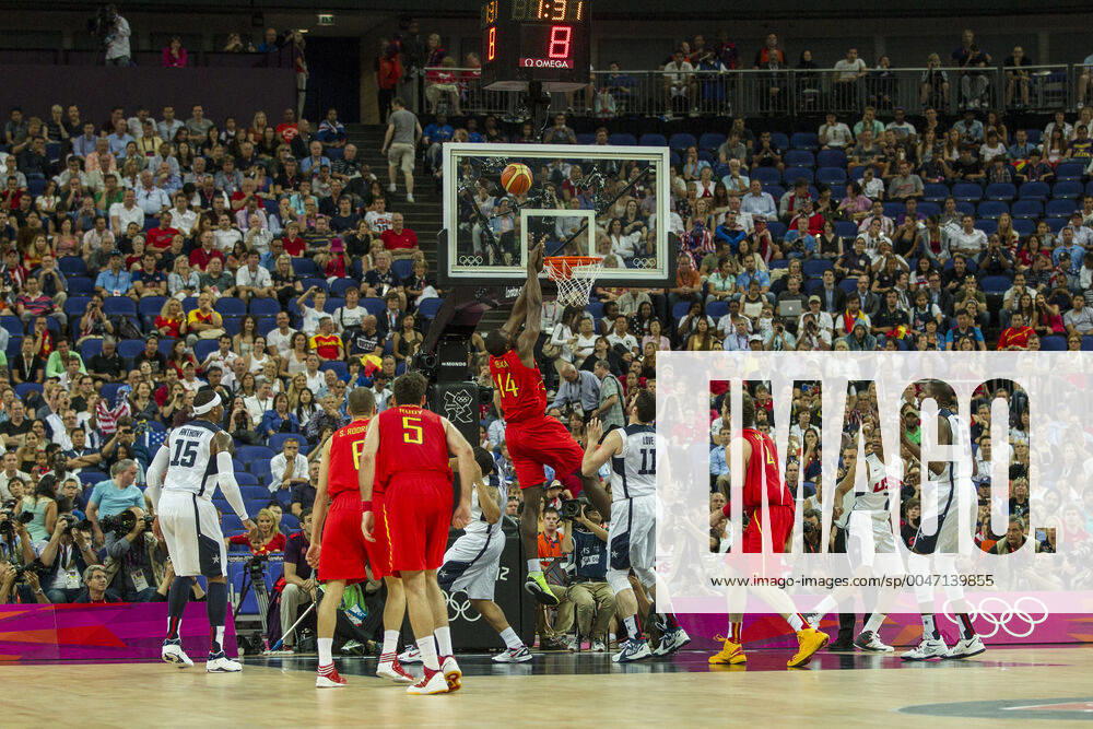 London 2012-Olympics-Basketball_M_Gold Serge Ibaka (ESP)-14-USA- Spain competing in the Gold Medal Men s Basketball Game at the Olympic Summer Games, London 2012 London England