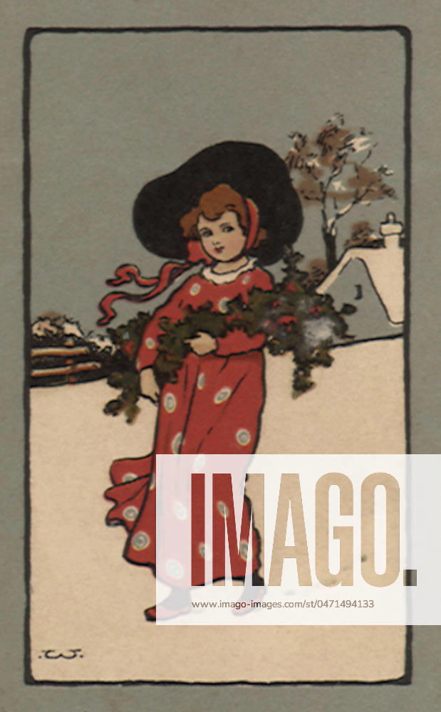 Girl in Red Dress Girl in Red Dress Date: 1910