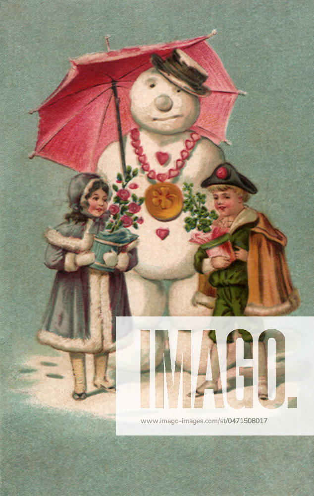 Kids with Snowman Kids with Snowman Date: 1910